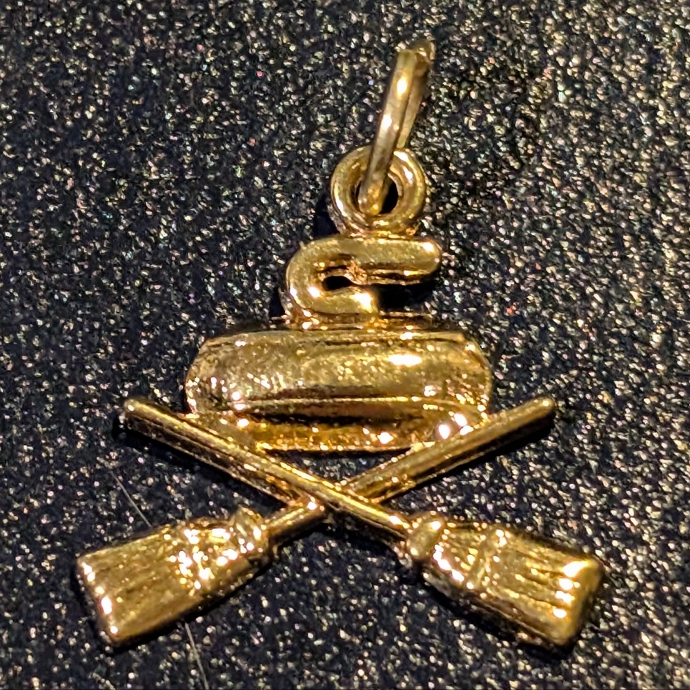 Gold-Plated Sterling Silver Curling Charm by Rembrandt